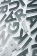 Stylish letters cut out of polished steel