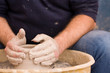 hands of working man