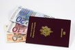 passeport et argent passeport et argent