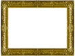 The old gold wooden frame