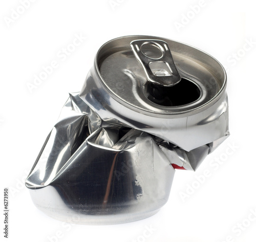 crushed beverage can crushed beverage can