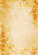 blank vintage paper with flowers design