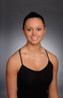 Dancer studio portrait on a grey background Dancer studio portrait on a grey background