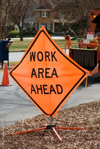 Photo: Work area sign 003 Work area sign 003