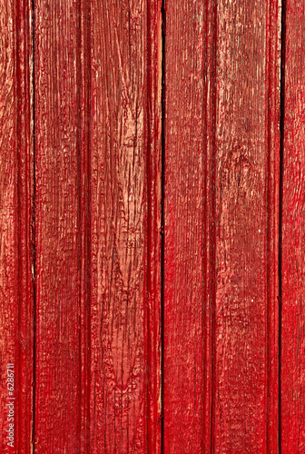 Photo: Red boards shown in detail. Red boards shown in detail.