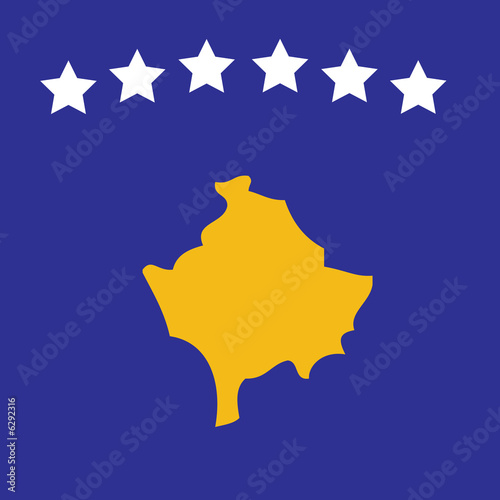 Illustration: Image of the new Kosovan flag Image of the new Kosovan flag