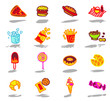 color icons - fast food