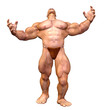 Big man with muscles