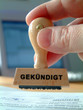 Stempel Gekündigt