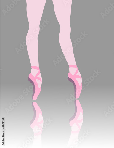 Vecteur : jambes de danseuse classique jambes de danseuse classique