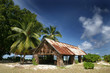 ile paradis seychelles cabane océan lagon exotique tropique