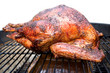 a big juicy turkey on the grill