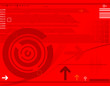 Abstract techno background with arrows, design, vector
