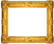 The old gold wooden frame
