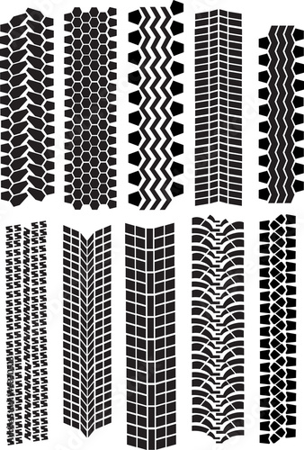 Illustration: tire prints vector tire prints vector