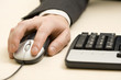man holding a mouse