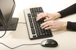 Photo: woman typing woman typing