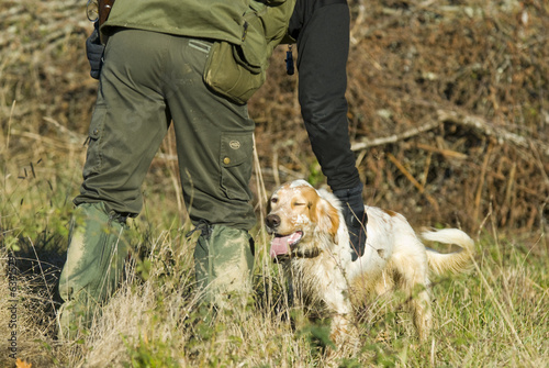 Chasseur et son chien