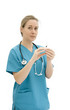 Vet preparing an injection
