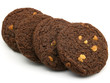 four brown cookies