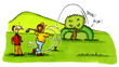 Golf Cartoons Serie Bild 2