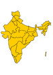 Indien Karte mit Bundesstaaten Indien Karte mit Bundesstaaten