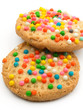 two colorful cookies