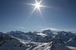 Au sommet de la montage : Le soleil