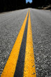 Yellow line on American road