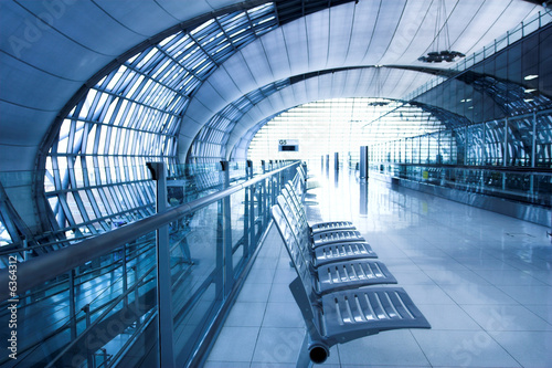 waiting room,  place in airport, perspective view