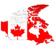 drapeau du canada / carte