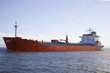 freighter at sea