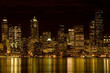 View of Seattle at night