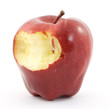 red apple fruit studio isolated