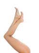 Foto: Woman legs on isolated background Woman legs on isolated background