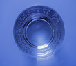 Wassglas, von oben