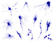 Set of ink splashes and stains Set of ink splashes and stains
