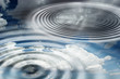 Colorful abstract background with water effect