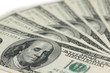 American dollars with shallow depth of field