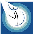 Figure in spotlight illustration