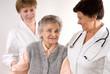 Healthcare workers and senior 