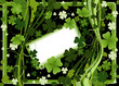 design for St. Patrick's Day with four and three leaf clovers design for St. Patrick's Day with four and three leaf clovers