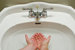 sink full of water