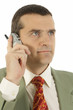Homme d'affaire au téléphone