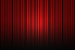 Red theater drapes with spotlight