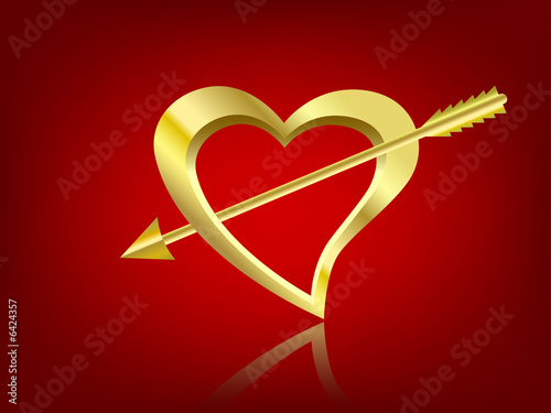 clipart heart with arrow. clipart heart with arrow.