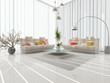 Modern interior of a zone of rest