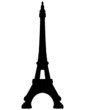 Eiffel tower Paris silhouette - VECTOR