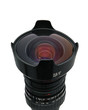 Fisheye, nice, manual, black lens isolated white background Fisheye, nice, manual, black lens isolated white background