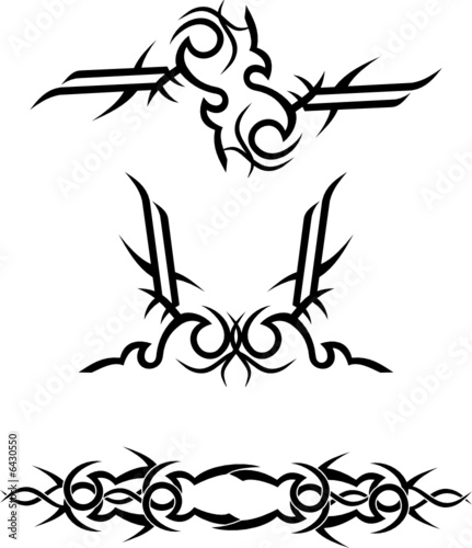 tattoo tribali. tribal tattoo designs / vector